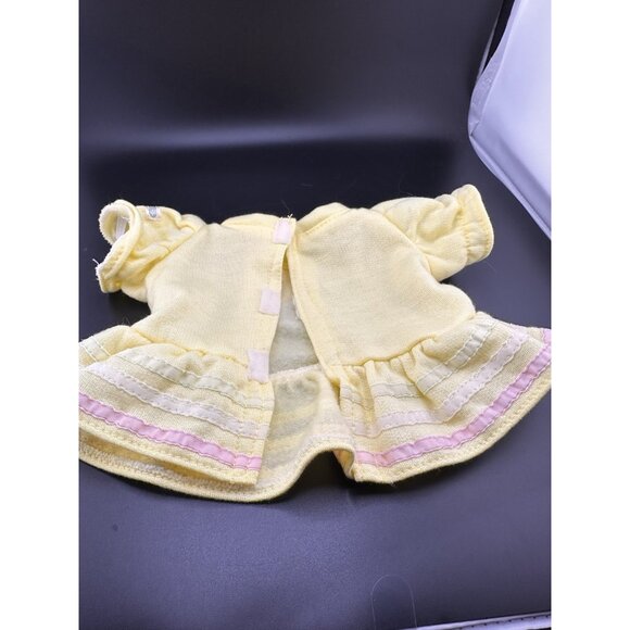 Cabbage Patch Kids Yellow HEART Shirt Dress Vtg 1983 Original Fleece Coleco Vtg - Picture 9 of 13